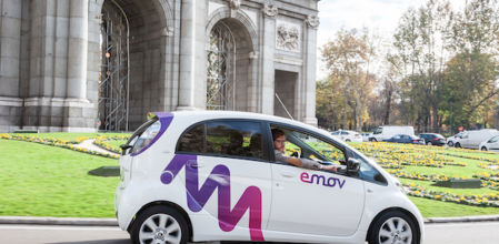 emov es un nuevo servicio de vehículo compartido que comienza a operar en Madrid
