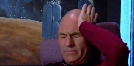 Patrick Stewart era un fantástico Picard.