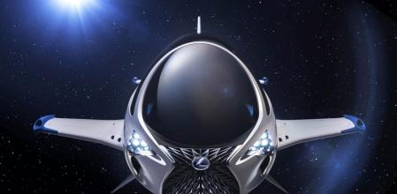 Los faros del Skyjet están inspirados en los del coupé LC 2017.