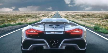 La parte trasera del Hennessey Venom F5 exhibe un diseño impresionante