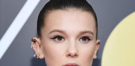 La actrix Millie Bobby Brown en la 75a edición de los Globos de Oro