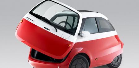 El Microlino es un pequeño eléctrico inspirado en el icónico Isetta de los años 50