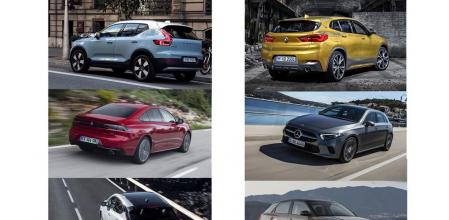Aspirantes a la gran final del Coche del Año de los Lectores 2019: Volvo XC40, Peugeot 508, Nissan Leaf, BMW X2, Mercedes-Benz Clase A y Audi A1 Sportback