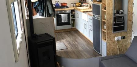 La transformación del camión se prolongó durante cuatro meses, pero el resultado final es espectacular