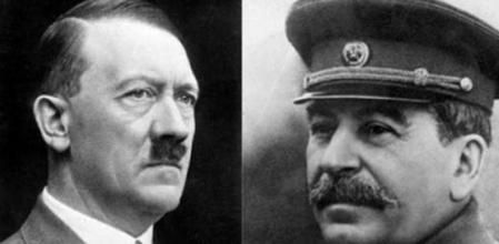 Adolf Hitler y Josif Stalin