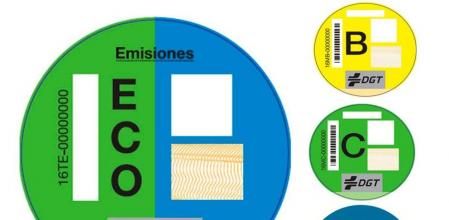 Las etiquetas de la DGT sirven para catalogar el nivel de emisiones de los automóviles