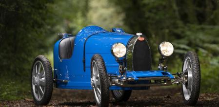 El coche Bugatti Baby II es una reproducción a escala 3:4 del modelo de carreras Type 35