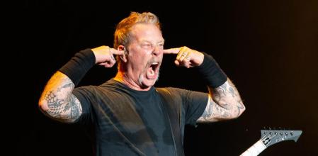 James Hetfield en una actuación de 2018&nbsp;