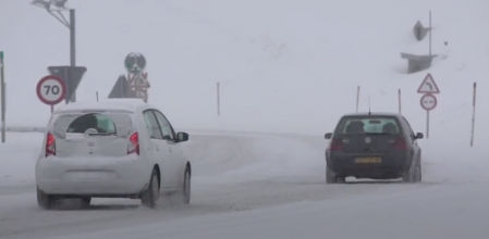 La prevención y la seguridad son básicas para circular con nieve o hielo