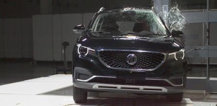 Prueba de choque realizada al SUV chino MG ZS EV