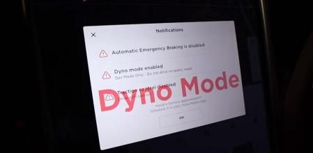 El modo Dyno de Tesla desactiva varias dotaciones se seguridad, como el control de estabilidad y de tracción