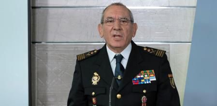 El ya ex director operativo adjunto de la Policía Nacional, José Ángel González, durante una rueda de prensa&nbsp;