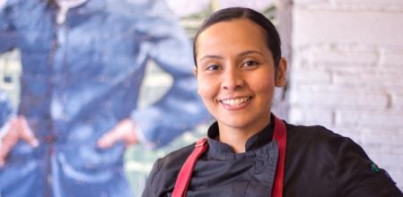 La cocinera Laila Bazahm