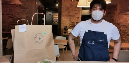 El chef Tomás Rubio en A Viatxe