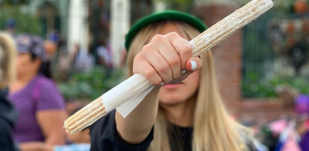 Una mujer con un churro en EE.UU.