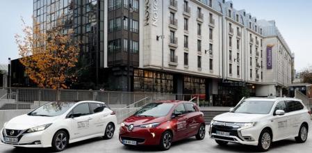 Nissan Leaf, Renault Zoe y Mitsubishi Outlader, modelos pertenecientes a las marca que conforman la denominada Alianza