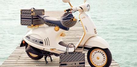 La Vespa 946 Christian Dior es una edición super exclusiva con accesorios creados específicamente