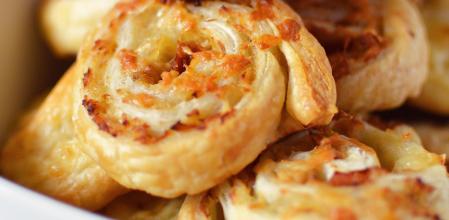 Rollitos jamon y queso