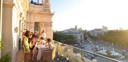 La terraza del Palacio de Cibeles