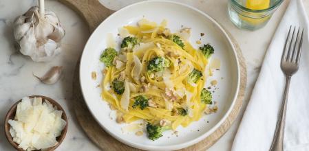 Tallarines con brocoli