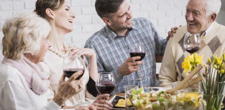 Comida con los suegros