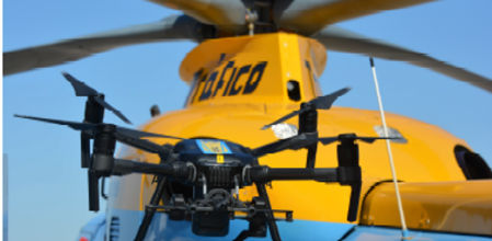 Tres de los once drones que tiene la DGT están preparados para multar