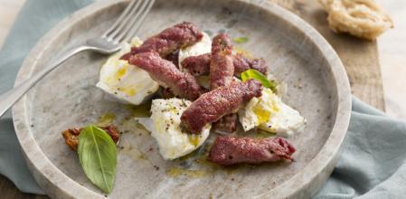 Rollitos ternera con mozzarella