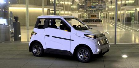 Una autonomía de 200 kilómetros y 120 km/h de velocidad máxima es la tarjeta de presentación de este vehículo eléctrico de cuatro plazas