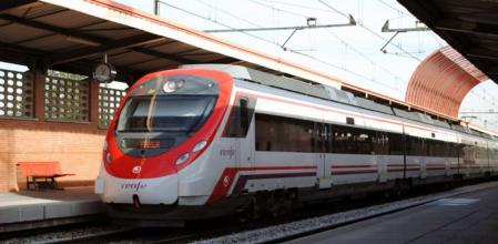 Tren de Cercanías de Renfe en Madrid.