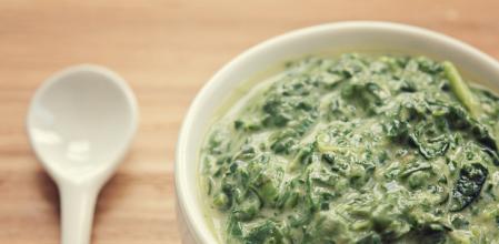 Espinacas a la crema