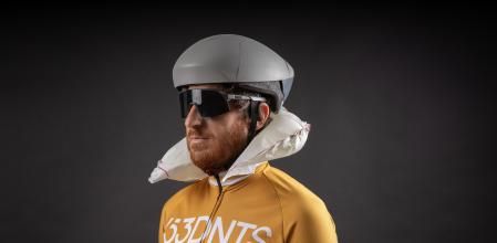 Este es el prototipo del casco de ciclista que incorpora un sistema de airbag que ha sido desarrollado por la startup Evix&nbsp;