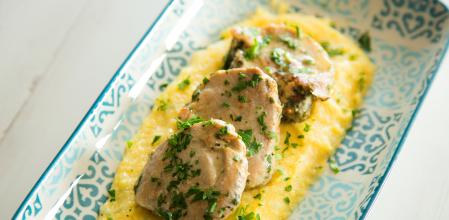 Solomillo de cerdo con polenta