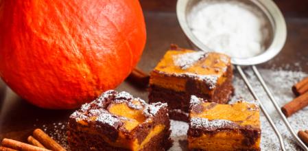 Brownie de calabaza