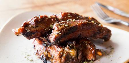 Costillas de cerdo a la miel