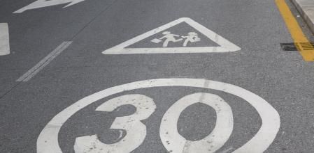 Thirty Speed Limit Sign outside School