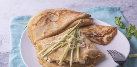 Crepes puerro y calabacin