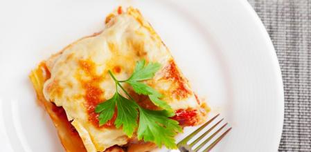 Lasaña al microondas