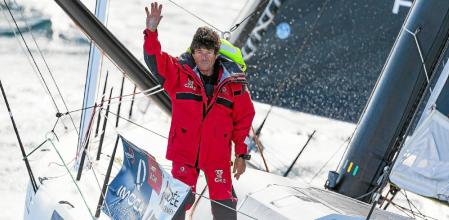 #EN# BELLE-ILE, FRANCE - OCTOBER 15: French skipper Jean Le Cam is leaving on YES WE Cam for the Vendee Globe sailing race off Belle-Ile, France, on October 15, 2020. (Photo by Jean-Marie Liot/Alea)

#FR# BELLE-ILE, FRANCE - 15 OCTOBRE: Le skipper francais Jean Le Cam navigue vers le Vendée Globe au large de Belle-Ile à bord de YES WE Cam, le 15 Octobre 2020, au large de Belle-Ile. (Photo Jean-Marie Liot/Alea)