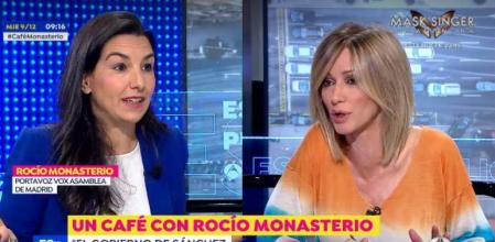 Susanna Griso entrevista a Rocío Monasterio en 'Espejo Público'.