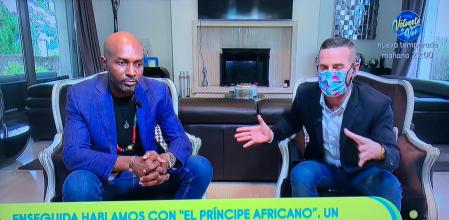 El príncipe africano en 'Sálvame'.