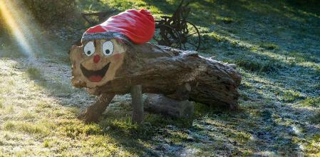 El Tió de Nadal, en Manlleu.