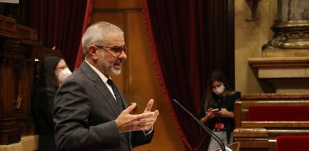 Carlos Carrizosa este lunes en el pleno del Parlament
