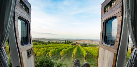 Cuando viajas en una 'van' el mundo es tu jardín