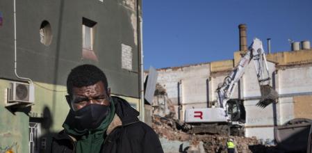 Nave calcinada Badalona, mamadou