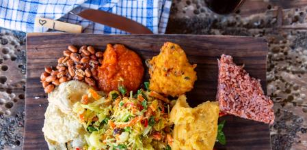 Balinese traditional food. Bali, Indonesia. Top view