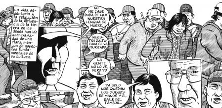 Detalle de la página 106 de 'Un tributo a la tierra', de Joe Sacco