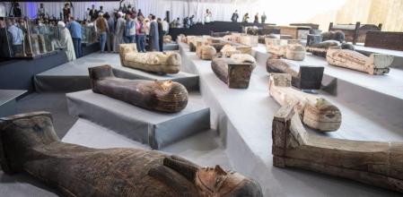 Sarcófagos hallados en Saqqara, Egipto
