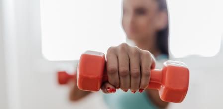 Ponerse en forma en casa.