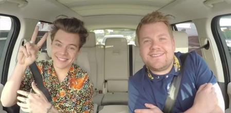 Harry Styles y James Corden