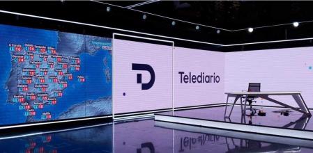 Así es el nuevo plató del Telediario de TVE.